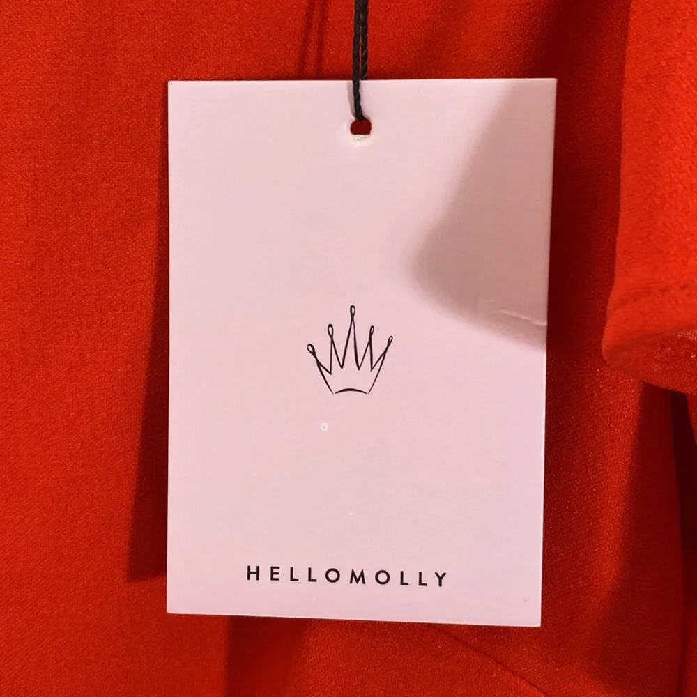 Hello Molly TAKE CHANCES DRESS RED. Mini Dress Size 4 - Picture 6 of 9
